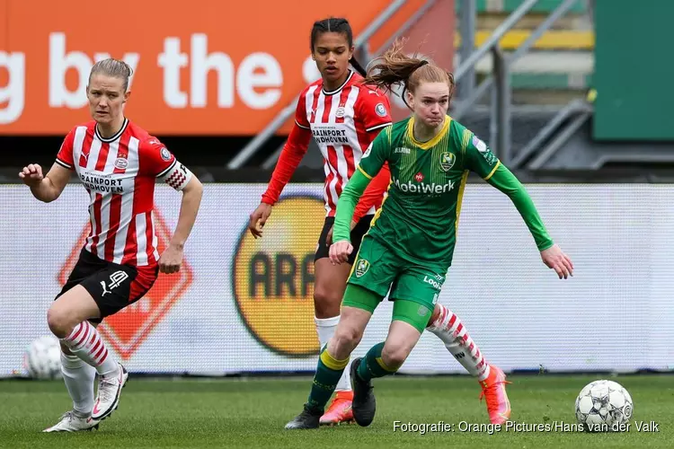 Vrouwen ADO Den Haag en PSV delen de punten