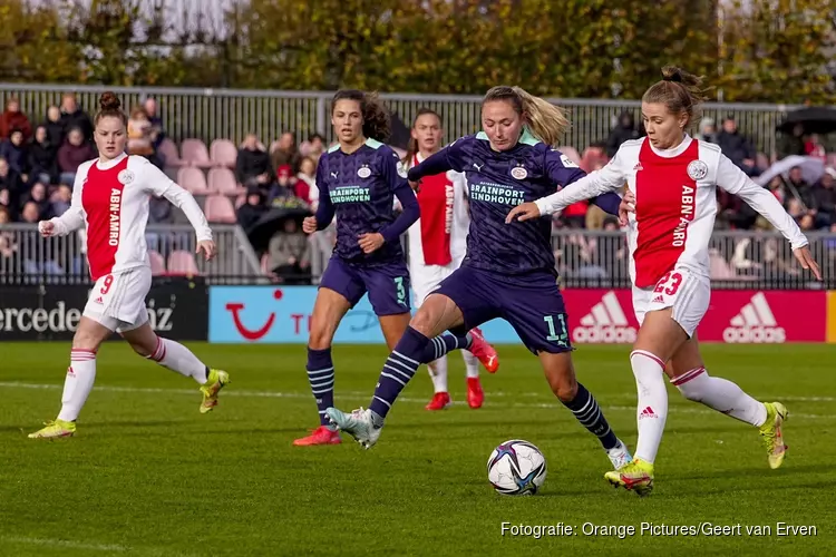 Ajax Vrouwen pakken periodetitel na ruime winst op PSV