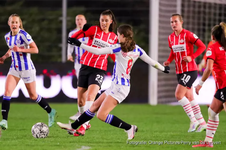 PSV vrouwen nipt langs SC Heerenveen