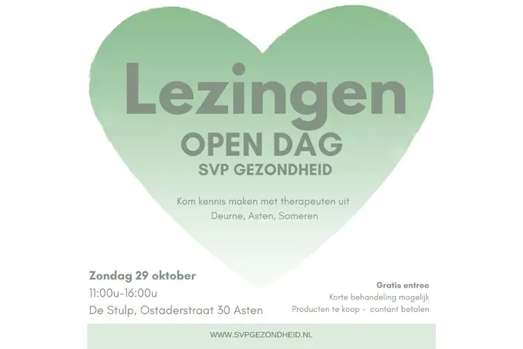 Open dag bij SVP Gezondheid op 29 oktober